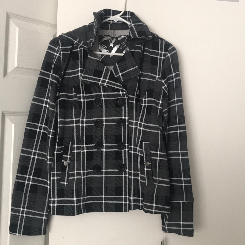 checkered Winter coat  (60% cotton, 40% polyester)